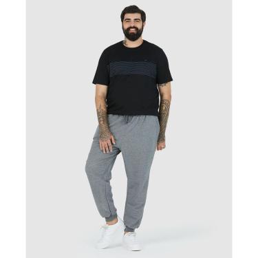 Imagem de Calça Básica Masculina Plus Size Jogger Em Moletom-Masculino