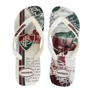 Imagem de Chinelo Havaianas Top Times Fluminense - Masculino - Branco, Branco, B