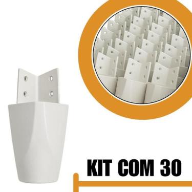 Imagem de Kit Com 30 Pés Para Multiusos Móveis e GuardaRoupas em Plástico Resist