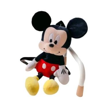 Imagem de Mochila De Pelúcia Kawaii Disney Mickey Minnie Para Meninas, Bolsa De 