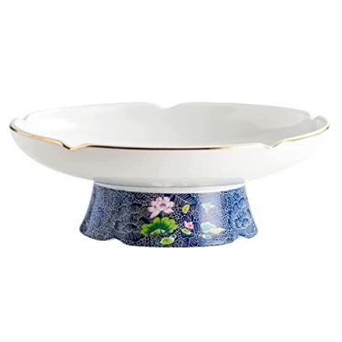 Imagem de Cesta de frutas prato de frutas de cerâmica bandeja criativa de frutas tigela de lanche de sobremesa prato de salada de vegetais bandejas de frutas decorativas para festa