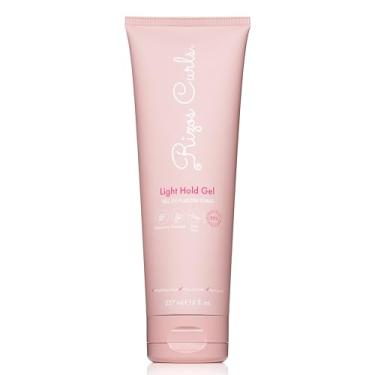 Imagem de Rizos Curls Gel de fixação leve – flexível, sem flocos, sem frizz, fixação e brilho – define e hidrata os tipos de cabelo ondulado, encaracolado, crespo 1a–4c com Aloe Vera – sem sulfato, silicone e