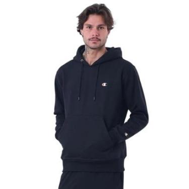 Imagem de Moletom Champion Canguru Logo C Bordado Masculino Preto-Masculino