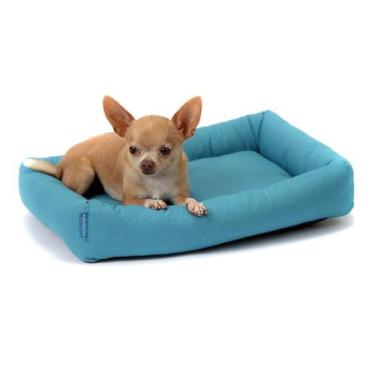 Imagem de Cama Munique para Cachorro e Gato Pet - Bichinho Chic, Azul, M