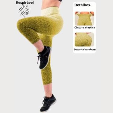 Imagem de Calça Corsário Capri Degradê Feminina Wolfox Cós Alto Cintura Alta Tecido Poliamida Estampado-Feminino