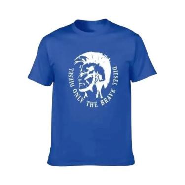 Imagem de Camiseta Masculina De Algodão, Tamanho Grande, Confortável, Gola Redon