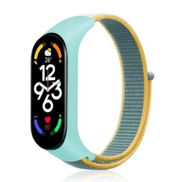 Imagem de Pulseira De Nylon Ajustável Para Mi Band 7 6 5 4 3, Substituição De Pu