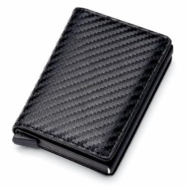 Imagem de Carteira Porta Cartão Slim Antifurto - Porta Cartão RFID, Compacta, Elegante e Resistente