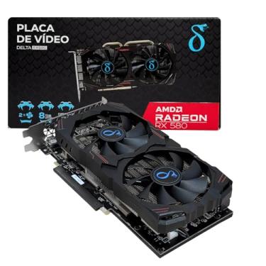 Imagem de Placa de Vídeo AMD Radeon RX 580 8GB GDDR5 FHD/QHD 256-bit GPU 1286 MHz HDMI + 3 DisplayPort, PCI Express 3.0, para Jogos Entretenimento