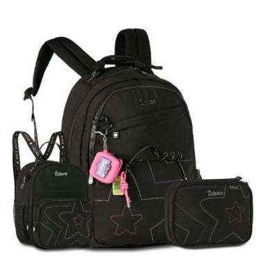 Imagem de Mochila Luluca com Lancheira 2 em 1 e Estojo Box Grande-Feminino