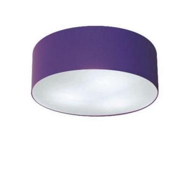 Imagem de Plafon Para Varanda Gourmet Cilíndrico SV-3046 Cúpula Cor Roxo - Lustr