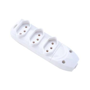 Imagem de Regua 3 tomadas 2p t 10a/250v - TRAMONTINA