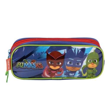 Imagem de Estojo 2 Compartimentos Pj Masks Sestini Colorido-Masculino