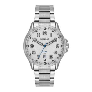 Imagem de Relógio Seculus Masculino Ref: 77312g0svna3 Casual Prateado