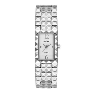 Imagem de Relogio Mondaine Feminino Ref: 99840l0mvnm2 Bracelete Retangular Prateado