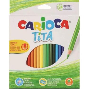 Imagem de Lapis de Cor hexa cx 24un carioca tita 9729, 3