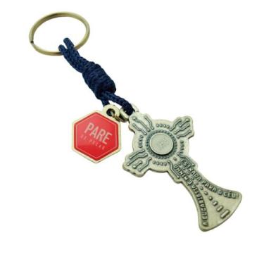 Imagem de Chaveiro São Carlo Acutis Ostensório Pare de Pecar AR4024 - Artigos Re