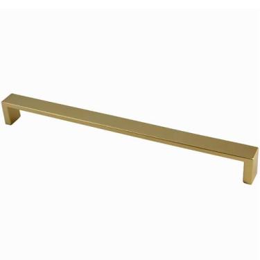 Imagem de Puxador Oeiras Dourado 13,5cm Fosco para Gavetas Armários Zamac Torral