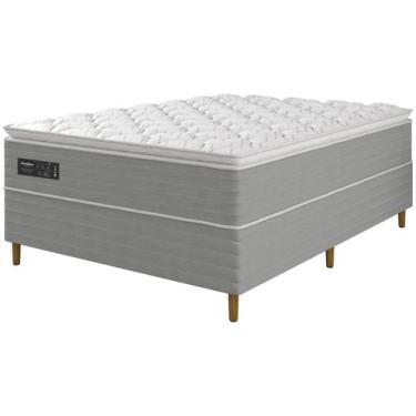 Imagem de Cama Box + Colchão Casal Umaflex  - de Molas Ensacadas 71cm de Altura 