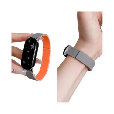 Imagem de Pulseira Magnética De Silicone Para Xiaomi Mi Band 10 9 8 - Acessório 