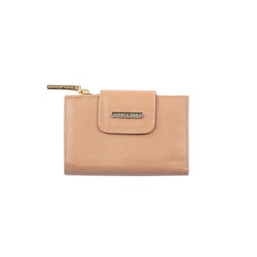 Imagem de Carteira feminina de couro liso Lanna 10x15,5cm