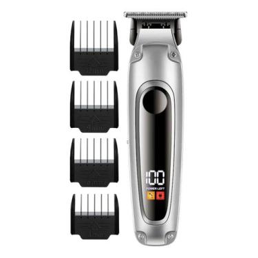 Imagem de Aparador De Pelos Cortador De Cabelo Barbeador Sem Fio Inova, Prateado