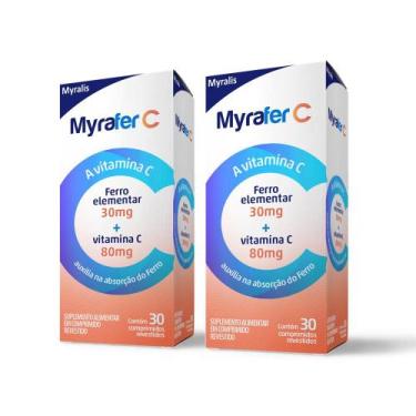 Imagem de Kit MYRAFER C 80MG 30CPR - Myralis