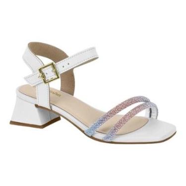 Imagem de Sandalia Molekinha 2347.107 Salto Baixo Brilho Festa Infantil Menina-Feminino