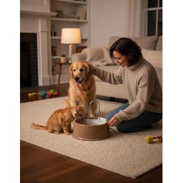 Imagem de Fonte Bebedouro Automático Joy Furacão Pet Bivolt para Gatos e Cães 2L