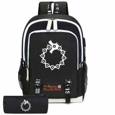 Imagem de Conjunto de mochilas escolares Sevens Deadly Sins Meliodas para crianç