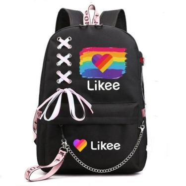 Imagem de Mochila escolar Likee Anime para crianças de nylon 30x18x45cm - yiweis