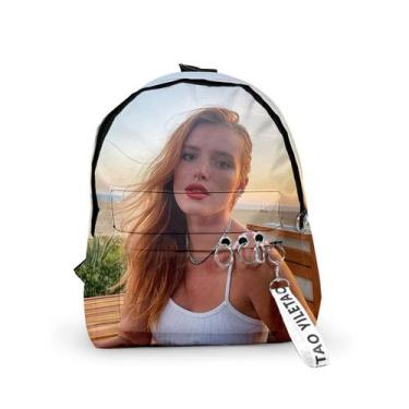 Imagem de Mochila escolar infantil Bella Thorne com impressão 3D Oxford - yiweis