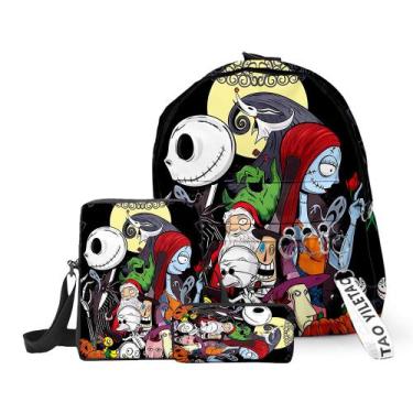 Imagem de Conjunto de mochilas, 3 peças Nightmares Before Christmas Jack Skellin