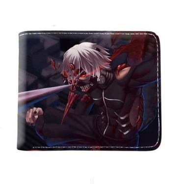 Imagem de Carteira, bolsa de moedas, couro, duas dobras, Tokyo Ghouls, anime, un