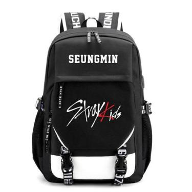 Imagem de Mochila Stray Kids Anime School Mochila para estudantes 30x20x43cm - y