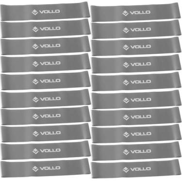 Imagem de Kit Com 20 Mini Band De Exercício Nível Forte Vp1054 Vollo