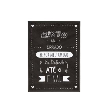 Imagem de Quadro Decorativo Amigo Até O Final 20X30Cm