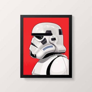 Imagem de Quadro Desenho Stormtrooper Perfil