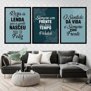 Imagem de Kit 3 Quadros Decorativos Não Temos Tempo a Perder