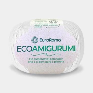 Imagem de Fio Ecoamigurumi 254 Metros 8/7 160 Gramas Cor 200 Branco EuroRoma
