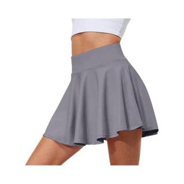 Imagem de Saia De Tênis Plissada De Cintura Alta Para Mulheres, Rápido Secagem, 