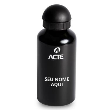 Imagem de Garrafa De Água Squeeze 500ml Alumínio Personalizável Acte, Preto