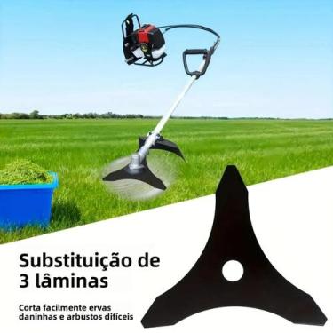 Imagem de Lâmina Universal De 10 Polegadas Para Roçadeira Com 3 Dentes, Peça De 