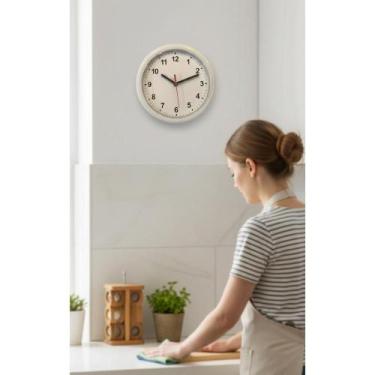 Imagem de Relógio De Parede Redondo Branco 24cm Para Cozinha - Congratulations S