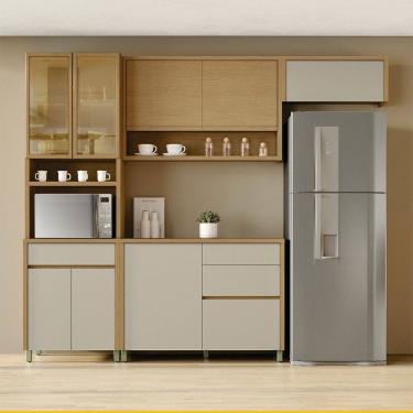 Imagem de Cozinha 4 Pecas Condessa com 8 Portas 4 Gavetas em MDF Nesher
