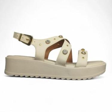 Imagem de Sandalia Feminina Anabela Vizzano Strass Casual 6492.330-Feminino