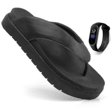 Imagem de Sandália Papete Feminina Asa Delta Flatform Moda Blogueira Conforto Tendência Verão + R...
