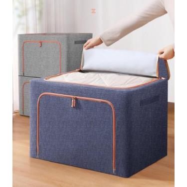 Imagem de Caixa Organizadora Multiuso Roupa Cama Toalha Edredom 24L - Flytex