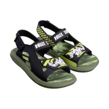 Imagem de Sandália Infantil Marvel Agility Verde Preto Grendene Kids 23448-BY025-Masculino