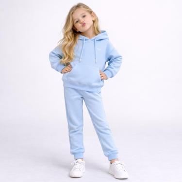 Imagem de Conjunto Moletom Infantil Menina Canguru Calça e Blusa Manga Longa-Feminino